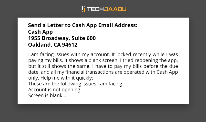 cash app email address